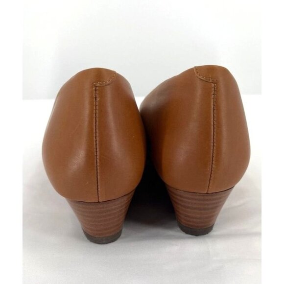 SAS Sophia Camel Wedge Pump SIze 10W Made In Italy - Picture 2 of 10